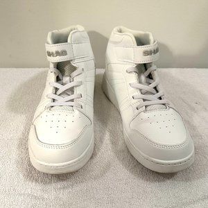 SHAQ White Big Boy High-Top Sneakers, Size 6